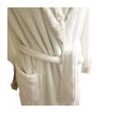 Carole Hochman  Women Robe M Ivory Faux Fur Plush Wrap with Pockets Long Sleeve Photo 7