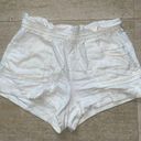 HOUSE‎ OF HARLOW 1960 Paper Bag Shorts Women Size XL Ivory Linen Blend Pockets Photo 0