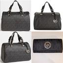 Michael Kors  Grayson MD Satchel Boston Bag w Matching Fulton Wallet black Photo 1