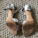 Kate Spade  Silver Sling Back Bow Heels Photo 2