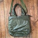 Caraa nylon crossbody tote green lightweight Photo 2