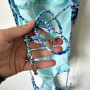 Juicy Couture  Halter Monokini Swimsuit Blue Small Photo 4