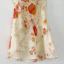 EXPRESS Vintage Y2K Floral Silk Tunic Camisole Top Yellow Size 7/8 Photo 6