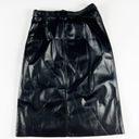 Bailey44 NEW Bailey 44 Anthropologie Marceline Faux Vegan Leather Straight Midi Skirt M Photo 3