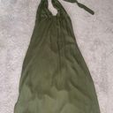 Pretty Little Thing Alina Khaki Plunge Maxi Dress Photo 4