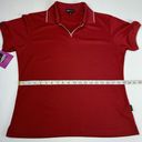 Polo Golf  Red V Neck Size Medium OnTour 300 Series Short Sleeve Women’s Photo 6