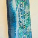 Vintage Hawaii Retro Cars Novelty Scarf Blue Green Tropical Automobile Hula Dancers Photo 13