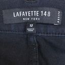 Lafayette 148  New York Women’s Black Straight Leg Minimalist Denim Jeans Photo 8