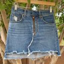 Rag and Bone  Jean Skirt Womens 23 Blue Jean Front Zip Otto Mini Summer Casual Photo 0