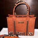 Wrangler CONCEAL CARRY WHIPSTITCH PATCHWORK LEOPARD TOTE Photo 0