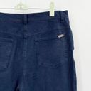 St. John  Sport Demin Jeans Navy Blue Size 8 High Rise Straight Leg Denim Photo 3