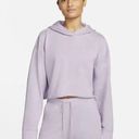 Nike Women’s Yoga Luxe Cropped Pull Over Fleece Hoodie Photo 0