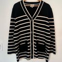 Tuckernuck  Lauren Cardigan in Black and White Stripe small Photo 1