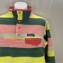 Patagonia  Synchilla Snap-T Pullover painted fitz stripe yellow Pink size Medium Photo 1