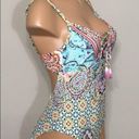 Reaction Kenneth Cole Kenneth Cole lace-up tile swimsuit. NWT Photo 3