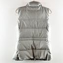 Banana Republic  Down Fill Sleeveless Mock Neck Puffer Vest Jacket Gray Small Photo 9