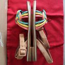 Christian Louboutin  Ella Rainbow Braided Leather Flat Sandals Photo 10