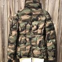 SAM. Medium Camo Jacket Puffer Down Bomber Freestyle Zip Quilted Green Brown Tan Photo 8