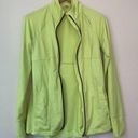 Under Armour  Studio Active Track Jacket HeatGear Semi Fitted Lime Green Small S Photo 6