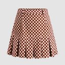 Cider Checkered Skirt Photo 0