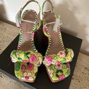 Betsey Johnson Women's Mandee Floral Printed Platform Heeled Sandal Photo 8