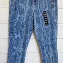 DKNY  High Rise Skinny Delancey Snake Skin Printed Jeans SZ 31/12 NWT WMN'S Photo 3