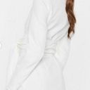 Missguided Cream Blazer Wrap Dress Photo 0