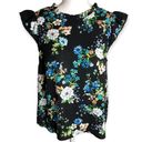 Crescent  & Willough Floral High Neck Frilly Blouse Photo 9