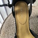 Nine West 90s/2000s  black vintage y2k roman hollow strappy cage cone curved round toe basket weaving fisherman maryjane heeled pumps 100% genuine leather Photo 6