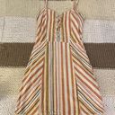 Aeropostale Striped Sweetheart Lace-Up Slim Dress Photo 5