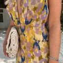 ZARA dress midi halter beaded abstract wedding summer vacation boho Photo 2