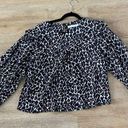 Rebecca Minkoff  cheetah print blouse size large Photo 0