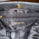 Michael Kors Black Leather Gold Accent Purse Photo 5