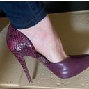 Juicy Couture  Leather Plum & Python Heels Size 7.5.  B56 Photo 10