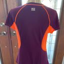 FILA sport Performance Running orange & Deep Maroon short sleeve Top size med Photo 6