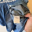 Lovers + Friends  Chambray Embroidered Denim Top Size S Photo 4