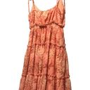 VICI  Tie Strap Tiered Flowy Mini Sun Dress in Palm Leaf Pattern Size XS Photo 4