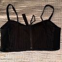 BCBGMAXAZRIA  Black Crop Top Size 10 Photo 1