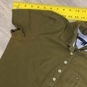 Tommy Hilfiger Olive Green Women’s Short Sleeve Polo Shirt Size Medium *flaw* Photo 10