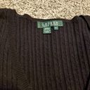 Polo Rhalp Lauren Cable-Knit Wool-Cashmere V-Neck O Sweater Size M  New Photo 4