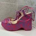 Jessica Simpson Damazy Ankle Wrap Lug Sole Platform Wedge Sandals Size 8.5 Photo 14