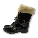 U.S. Polo Assn. Madison Black And Cream Faux Fur Lined Boots Photo 0