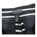 White House | Black Market  Womens Ponte Striped Shorts Black White Buttons 4 Short Photo 3