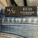 Liverpool NWT  Vickie Denim Fray Hem Short With 5in Inseam Color Watts Size 14 Photo 6