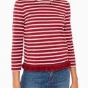 Kate Spade  fringe striped blouse size medium Photo 0