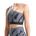 Natori Josie  Solstice Asymmetrical Cropped Sports Bra Top Black XS NEW Photo 1