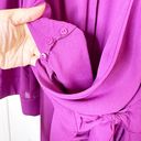 City Chic  Size Small/ US 16 Shibara Vibes Magenta Purple Wrap Top Photo 3