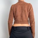 Urban Outfitters Brown Chenille Cropped Button Down Cardigan Photo 2