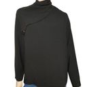 The Row  Women’s Size 10 Black Yoko Cowl Neck Draped Front Long Sleeve Top Photo 2