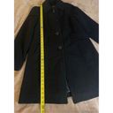 London Fog  women’s Medium Black knee length wool Blend Coat Photo 8